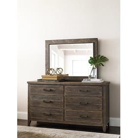 American Drew Emporium Dark Stain Shadow Lowell Dresser And Mirror