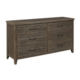 American Drew Emporium Dark Stain Shadow Lowell Six Drawer Dresser