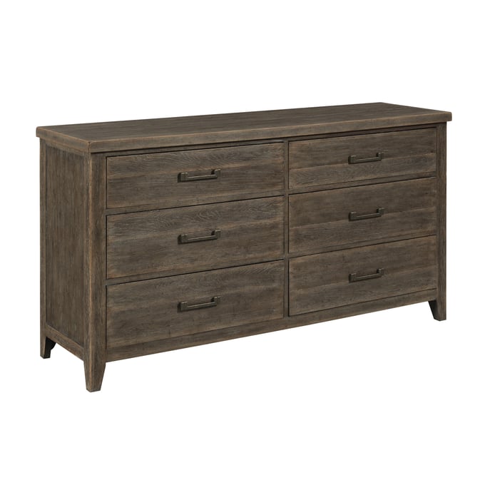 American Drew Emporium Dark Stain Shadow Lowell Six Drawer Dresser AMDRW-012-130