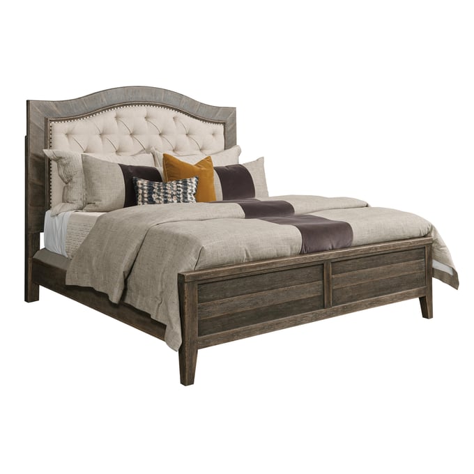 American Drew Emporium Dark Stain Shadow Ingram Upholstered King Bed AMDRW-012-316R