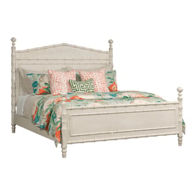 American Drew Grand Bay White Vida Bamboo Queen Bed