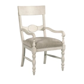 2 American Drew Grand Bay White Arm Chairs