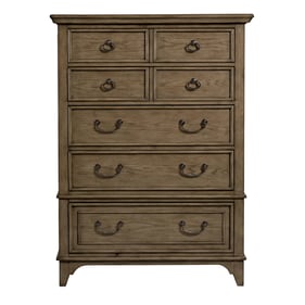 American Drew Mitchell Light Stain White Oak Drawer Chest