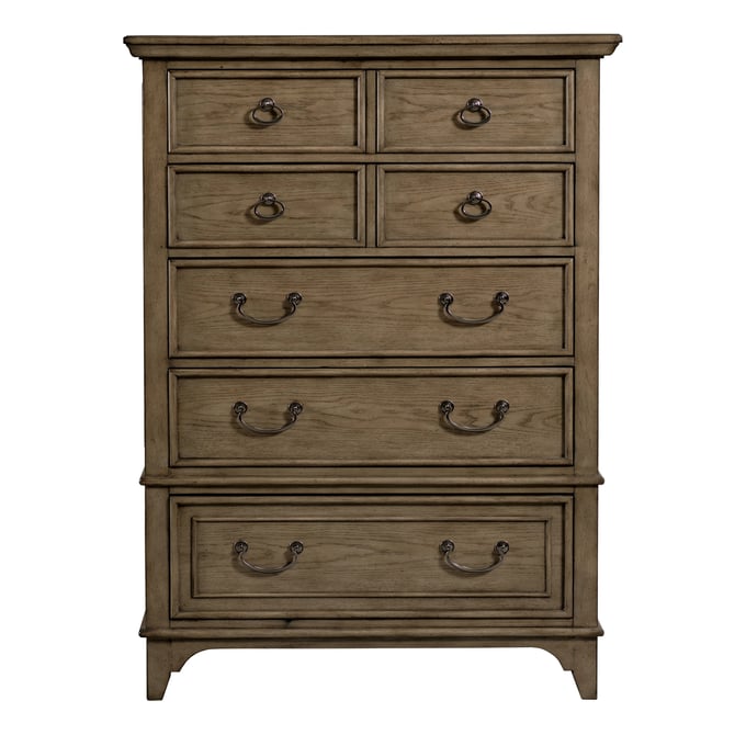 American Drew Mitchell Light Stain White Oak Drawer Chest AMDRW-151-215