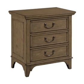 American Drew Mitchell Light Stain White Oak Nightstand