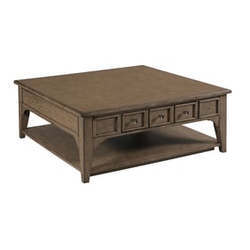 Hammary Beatrix Light Stain White Oak Square Coffee Table