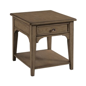 Hammary Beatrix Light Stain White Oak Drawer End Table