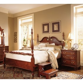 American Drew Cherry Grove 2pc Bedroom Set with King Low Poster Bed