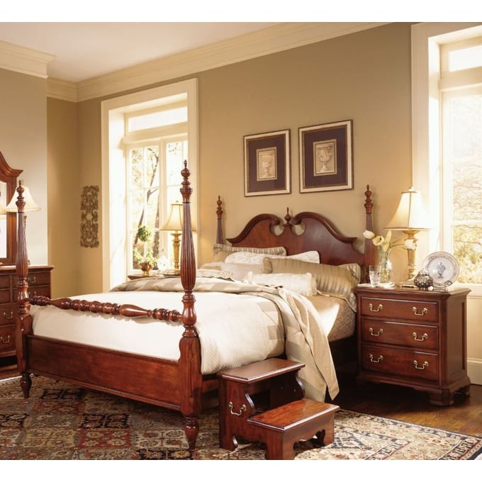 American Drew Cherry Grove 2pc Bedroom Set with King Low Poster Bed AMDRW-791-BR-S7