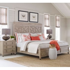 American Drew Vista Oyster 2pc Bedroom Set with King Bed