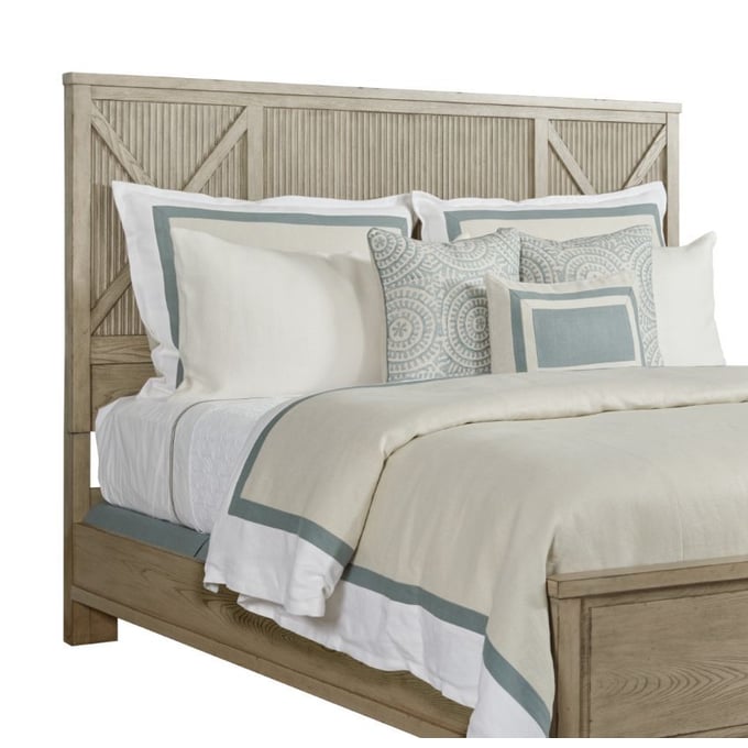 American Drew Canton Aged Taupe Panel Queen Bed Headboard AMDRW-924-304