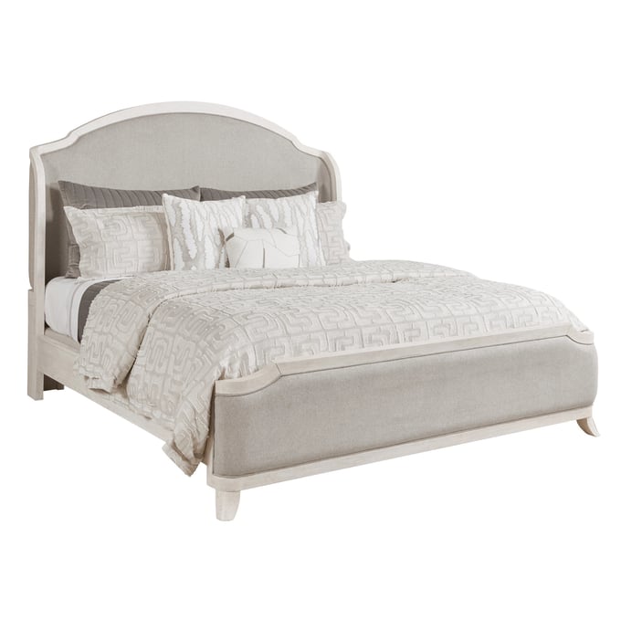 American Drew Harmony White Carlyn Upholstered Cal King Bed AMDRW-266-318R