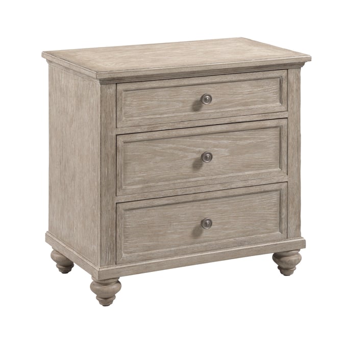 American Drew Miriam Light Stain Three Drawer Straight Nightstand AMDRW-309-421B