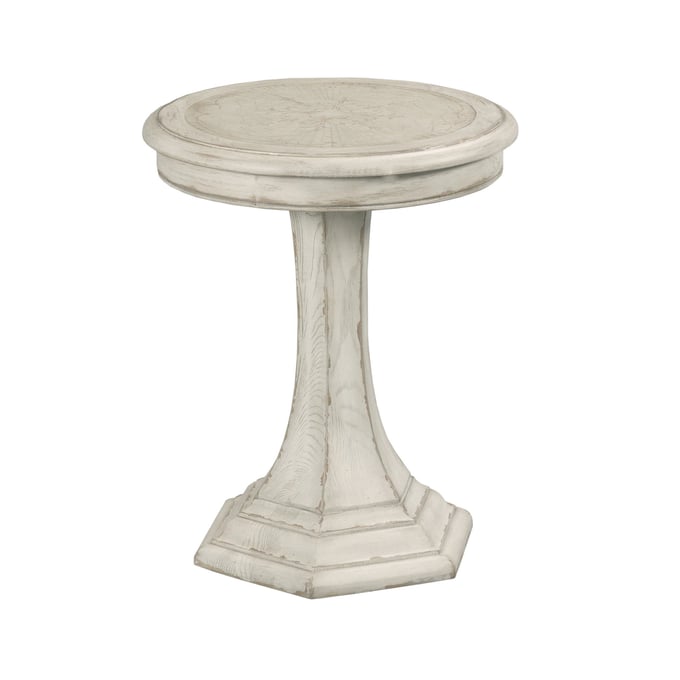 American Drew Civette White Round End Table AMDRW-309-916C