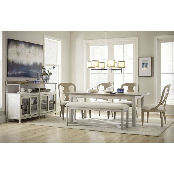 American Drew Boathouse Sunwashed Driftwood 6pc Dining Room Set AMDRW-750-DR-S3