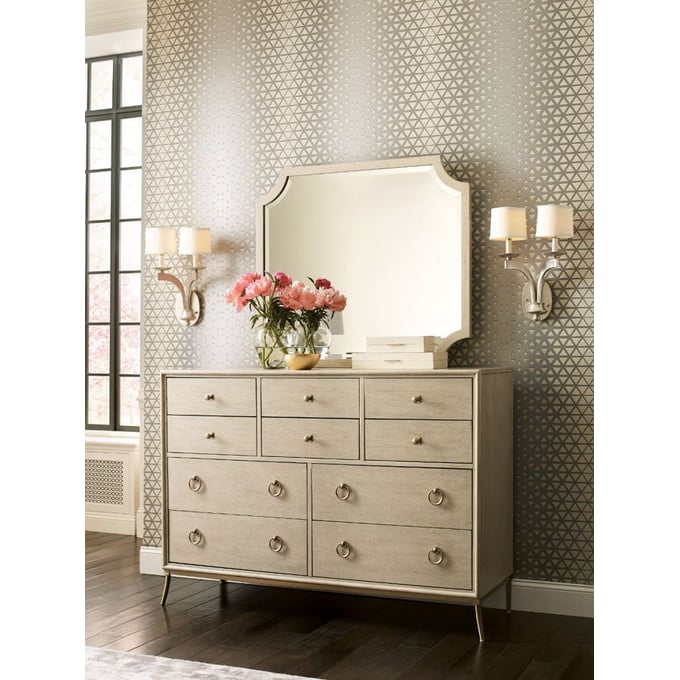 American Drew Lenox Alabaster Ventura Dresser And Mirror AMDRW-923-131-030