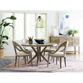 American Drew West Fork Aged Taupe 5pc Dining Room Set with Host Chair