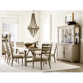 American Drew West Fork Aged Taupe 7pc Dining Room Set