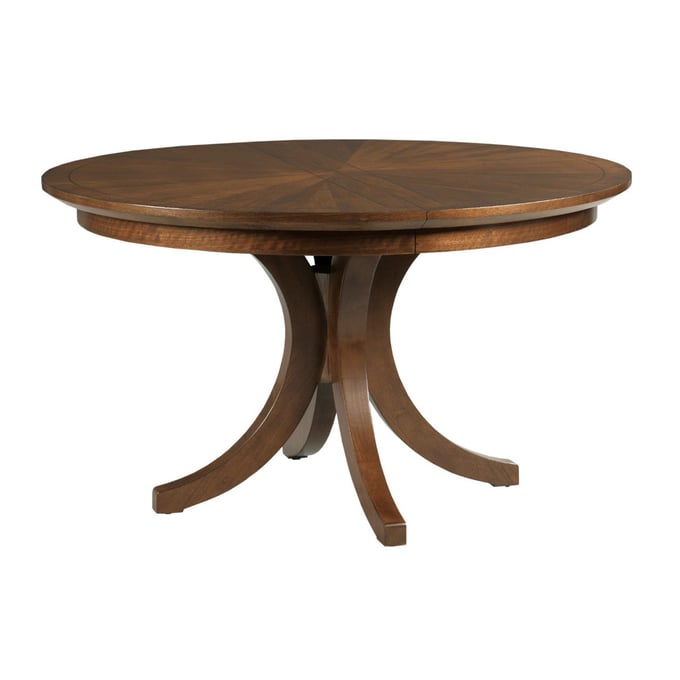 American Drew Vantage Warm Brown Warner Round Dining Table AMDRW-929-701R