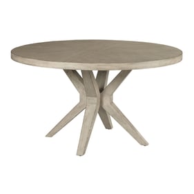 American Drew West Fork Aged Taupe Hardy Round Dining Table