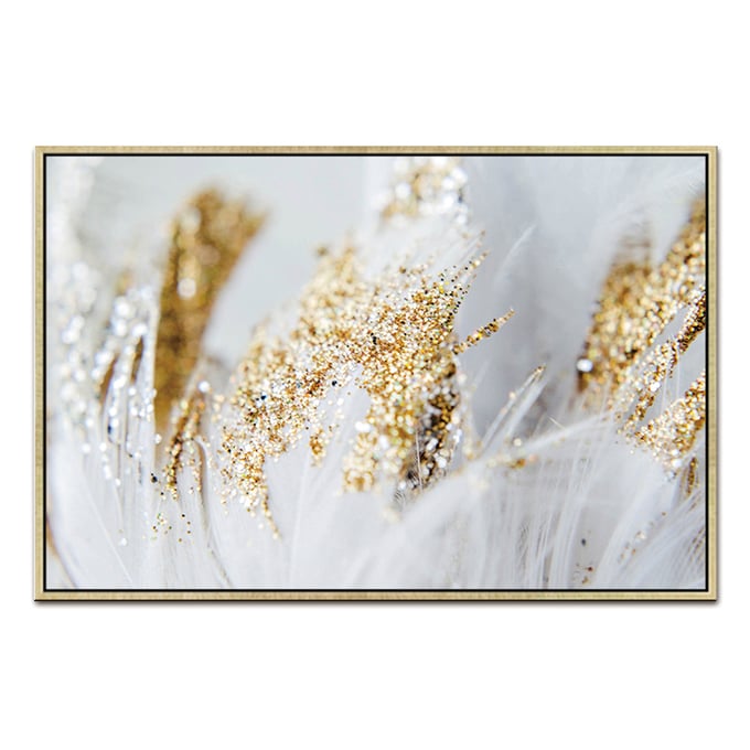 Amazing Oppidan Home Golden Quills Wall Art AMZRUG-AR-002