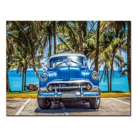 Amazing Oppidan Home Classic Car at the Beach Acrylic Wall Art