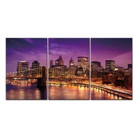 Amazing Oppidan Home New York Skyline 3pc Acrylic Wall Art