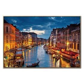 Amazing Oppidan Home Downtown Venice at Dusk Acrylic Wall Art