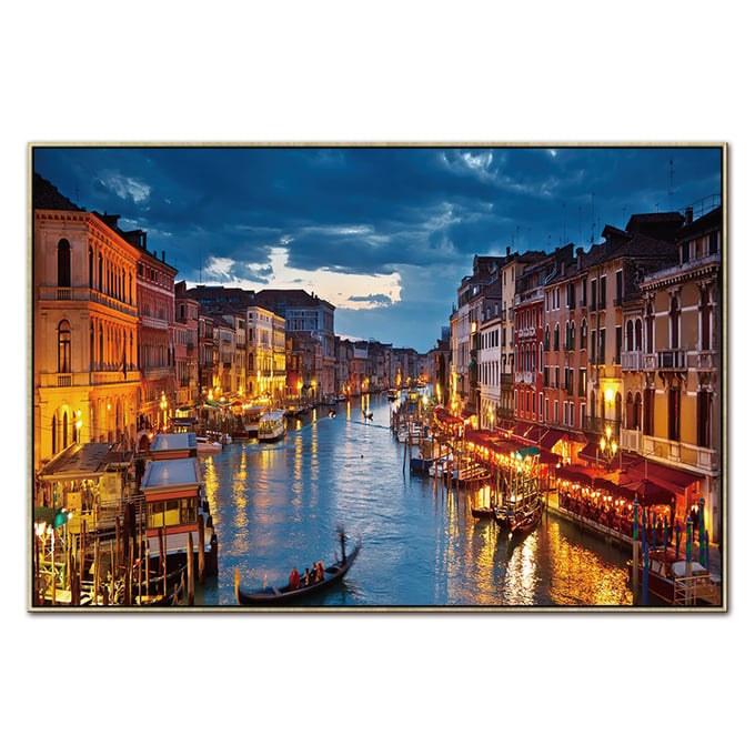 Amazing Oppidan Home Downtown Venice at Dusk Acrylic Wall Art AMZRUG-AR-7006