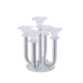 Amazing Ambrose Silver 5 Candle Holder