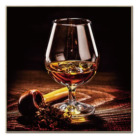 Amazing Oppidan Home Pipe and Tasting Glass Acrylic Wall Art