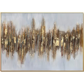 Amazing Oppidan Home Gold Frame Gilded Horizon Wall Art - 28H x 40W