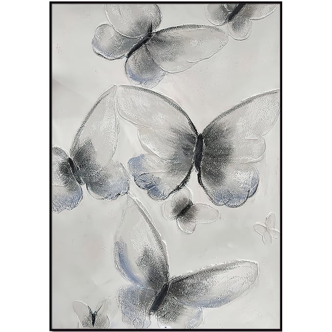 Amazing Oppidan Home Black Frame Ethereal Butterfly Cascades Wall Art - 40H x 60W AMZRUG-FSHM-019-4060