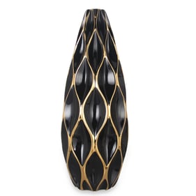 Amazing Beloved Black Gold Elegant Ceramic Large Vase