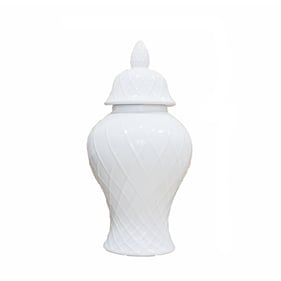 Amazing Versaluxury White Temple Jar - 10.5L x 10.5W