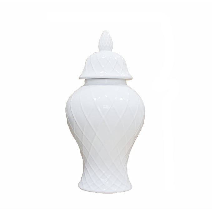 Amazing Versaluxury White Temple Jar - 10.5L x 10.5W AMZRUG-FSZ735WJM