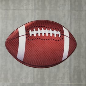 Amazing Sports Theme Brown Area Rug - 32 x 47