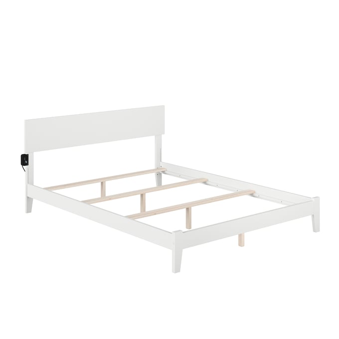 AFI Furnishings Orlando White Queen Bed with Charging Station AR8141032