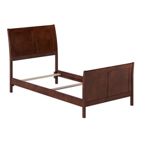 AFI Furnishings Portland Walnut Twin Bed with Matching Footboard