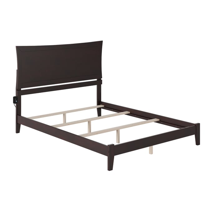 AFI Furnishings Metro Espresso King Bed with Charging Station AR9051031