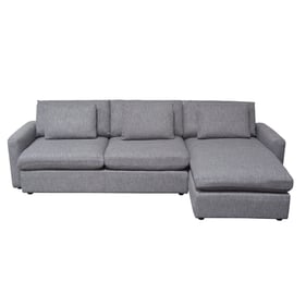 Diamond Sofa Arcadia Grey 2pc Reversible Chaise Sectional