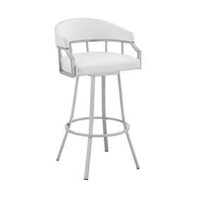 Luxur Living Hiradgaon White 30 Inch Bar Stool