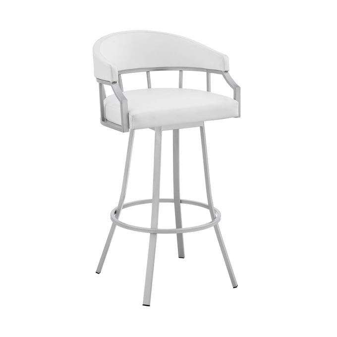 Luxur Living Hiradgaon White 30 Inch Bar Stool LUX-795044878165