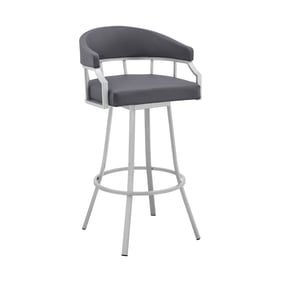 Luxur Living Hiradgaon Slate Grey 26 Inch Bar Stool