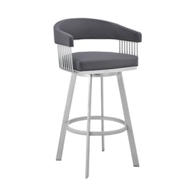 Luxur Living Barling Slate Grey 25 Inch Bar Stool