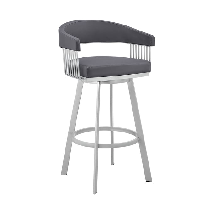 Luxur Living Barling Slate Grey 25 Inch Bar Stool LUX-795044878257