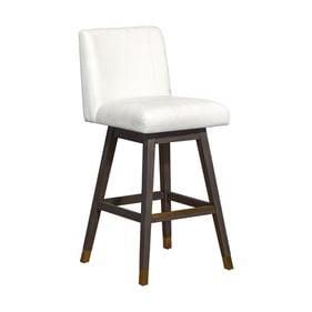 Luxur Living Atharwadi Grey Oak Pearl Swivel Bar Stool