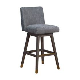 Luxur Living Atharwadi Grey Oak Swivel Bar Stool