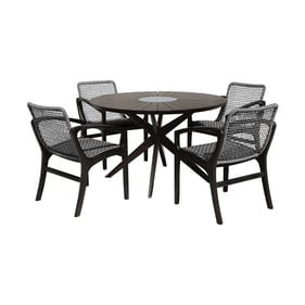 Luxur Living Kakad Dark Eucalyptus 5pc Dining Set