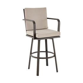 Luxur Living Borja Brown 30 Inch Outdoor Patio Bar Stool